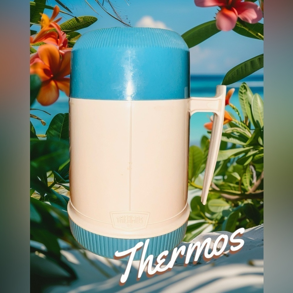 Vintage Thermos Wide Mouth 10 Oz 6002 King Seely Vacuum Bottle